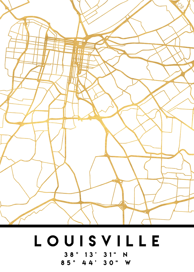 Louisville Map Kentucky