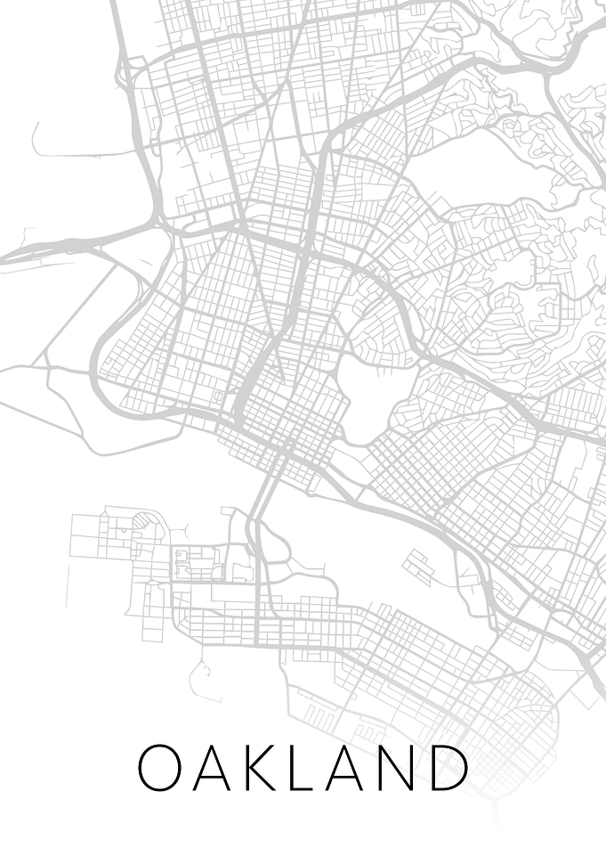 Oakland California City BW