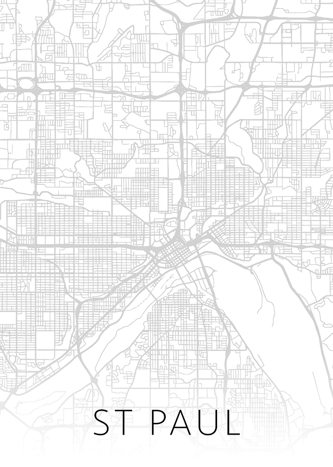 St Paul Minnesota City Map