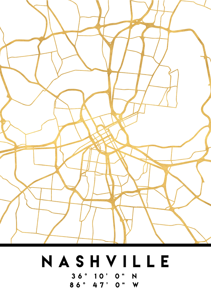 Nashville Map Tennessee