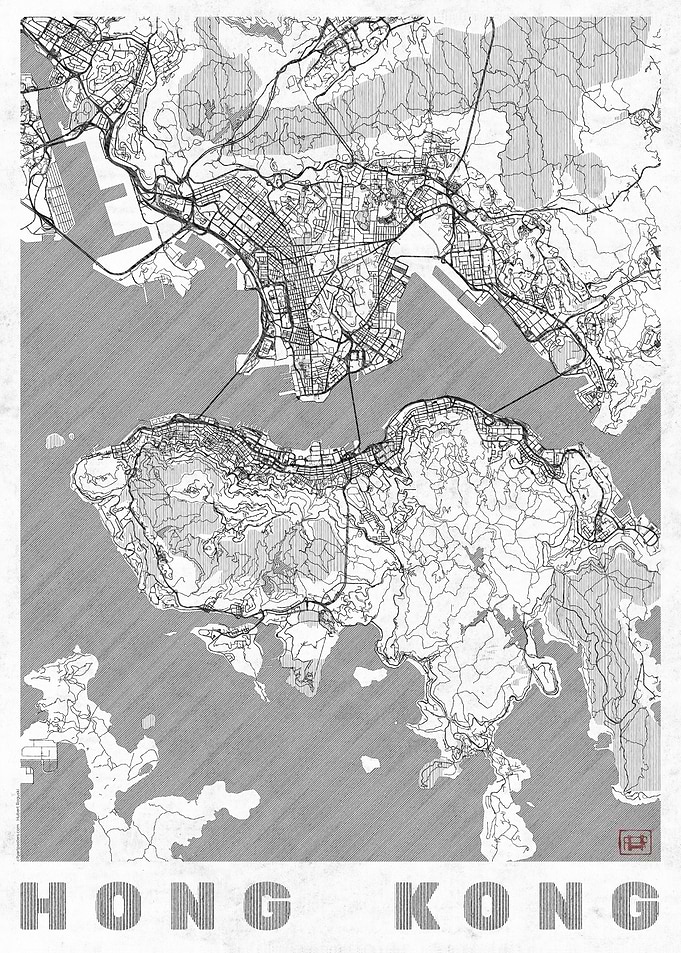 Hong Kong Map Line