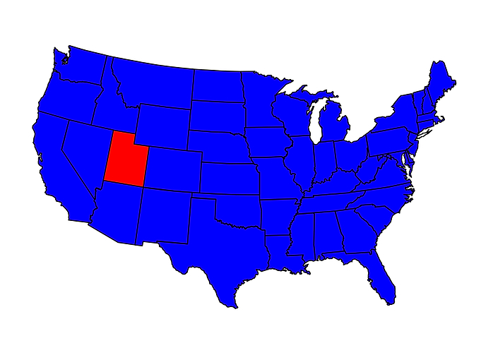 State of Utah Location