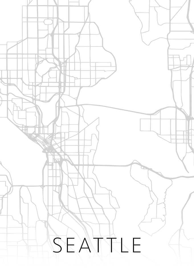Seattle Washington City BW