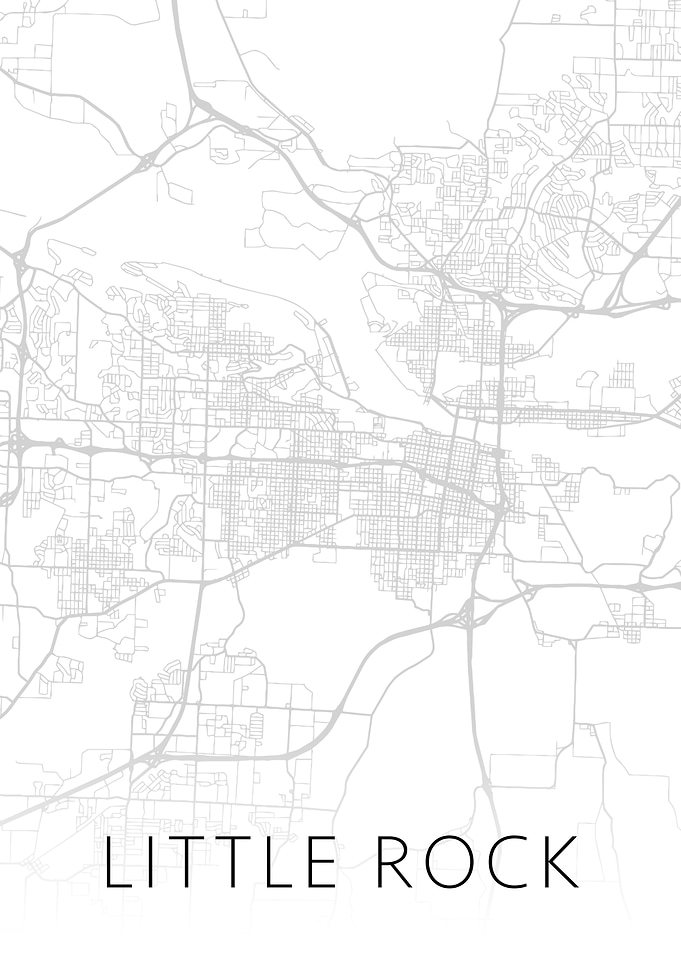 Little Rock Arkansas Map