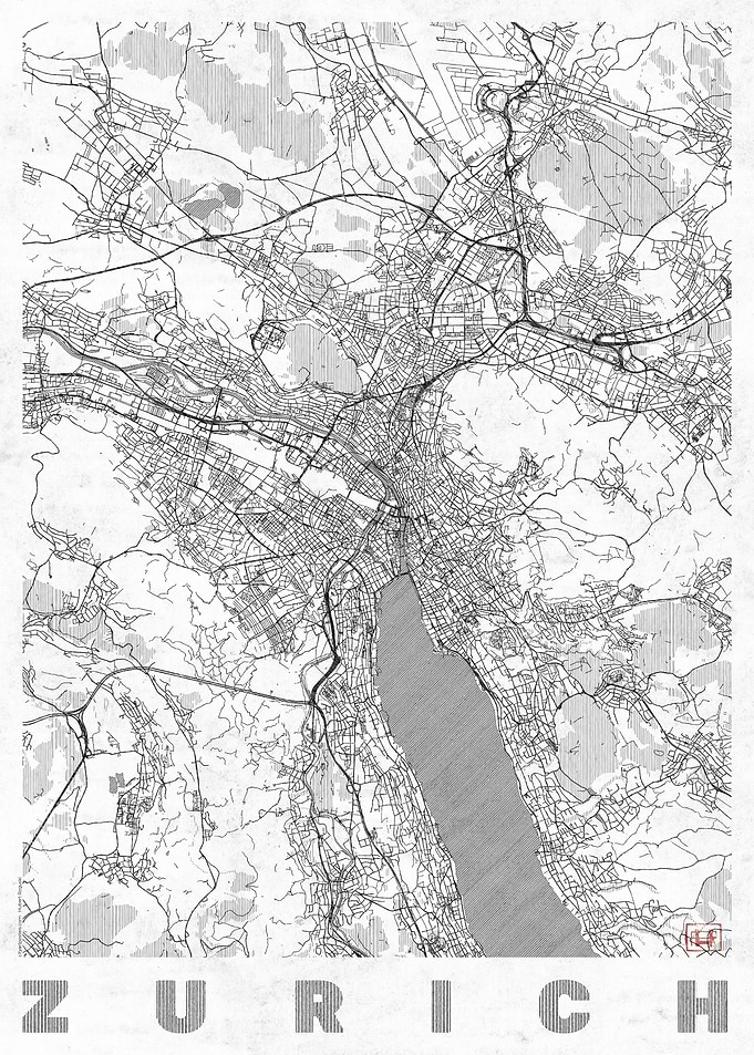 Zurich Map Line