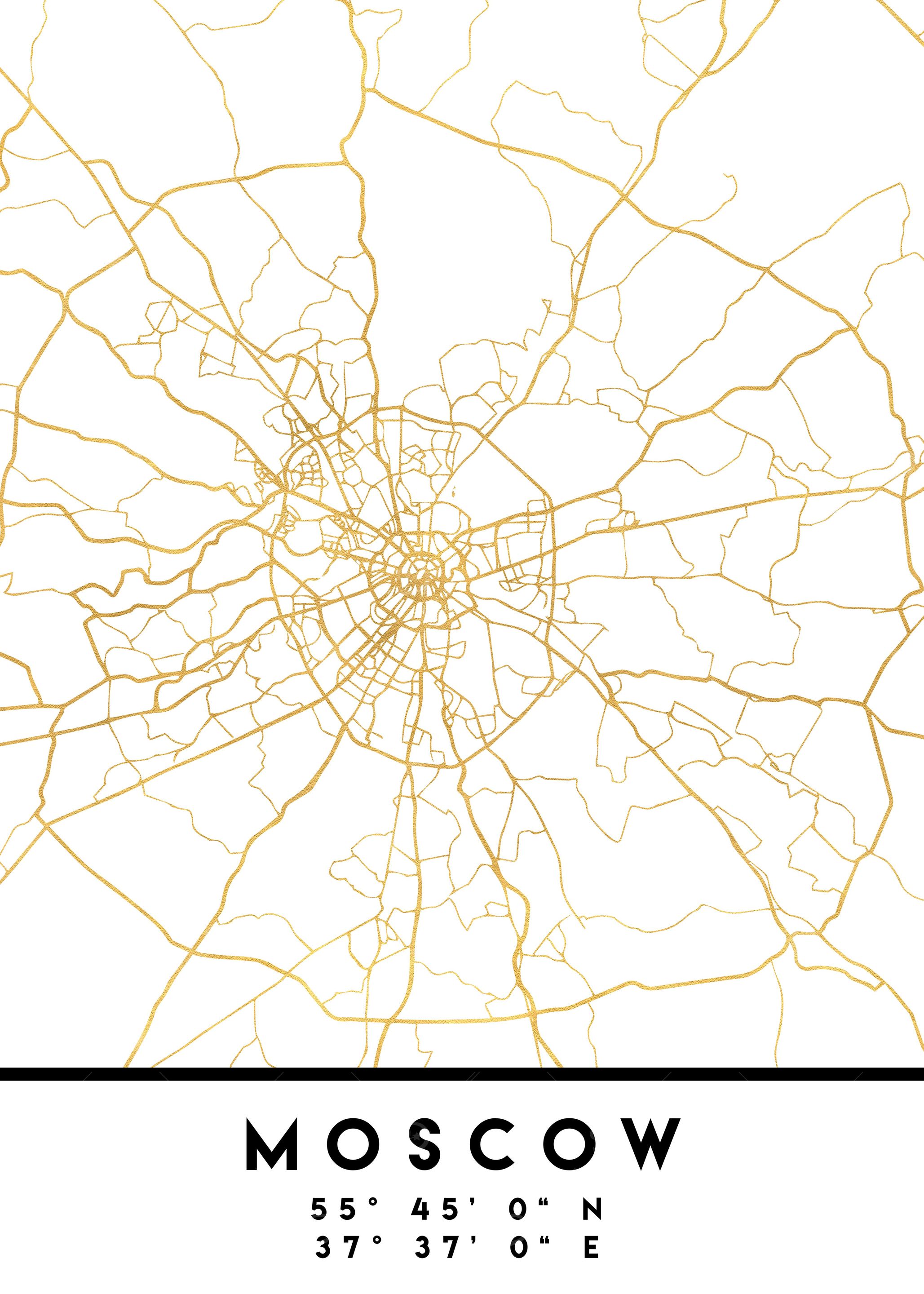 Moscow Map Russia