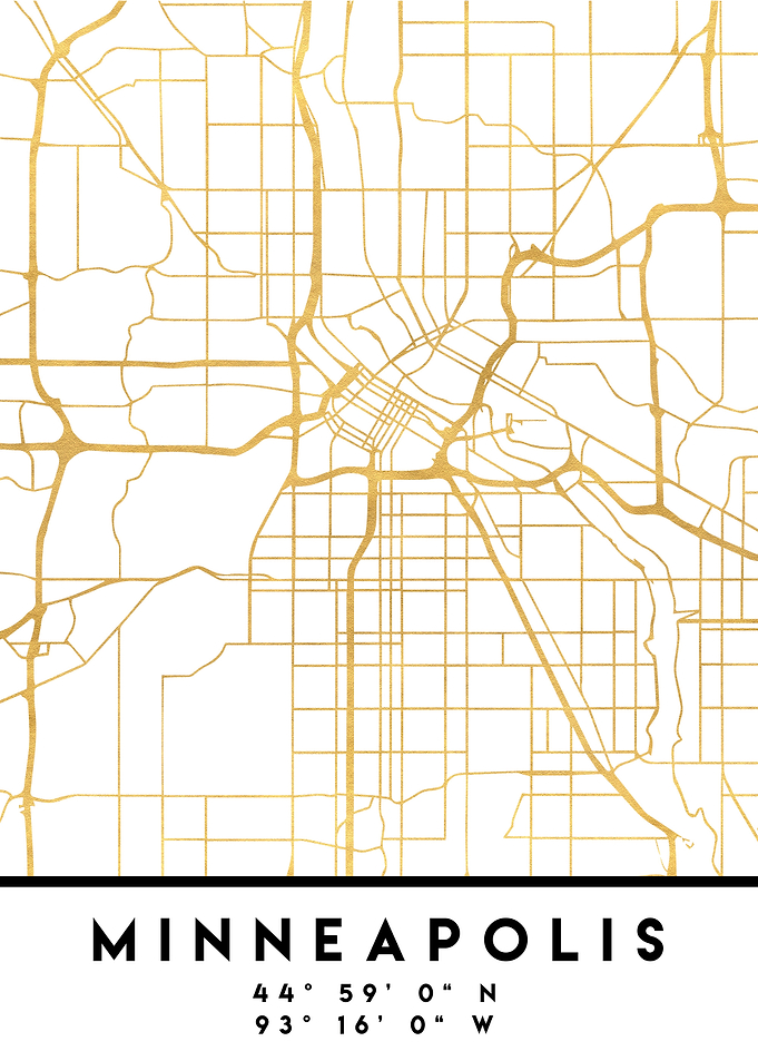 Minneapolis Map Minnesota