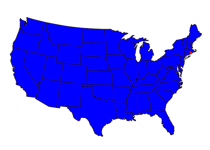 State of Rhode Island Map