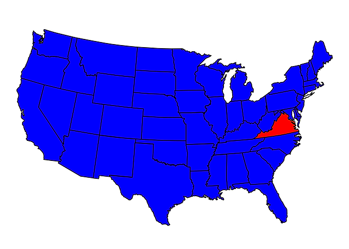 State of Virgina Location