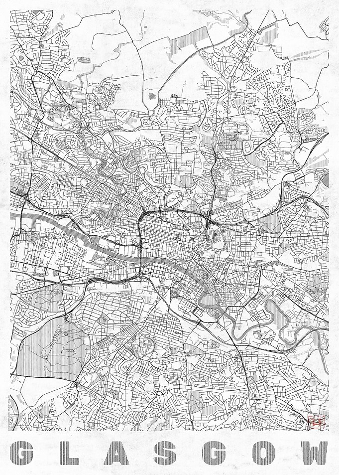 Glasgow Map Line
