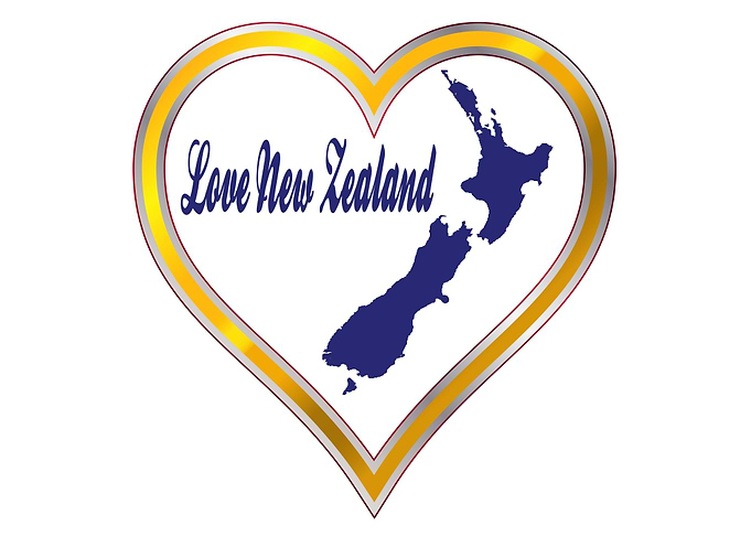 Love New Zealand Map