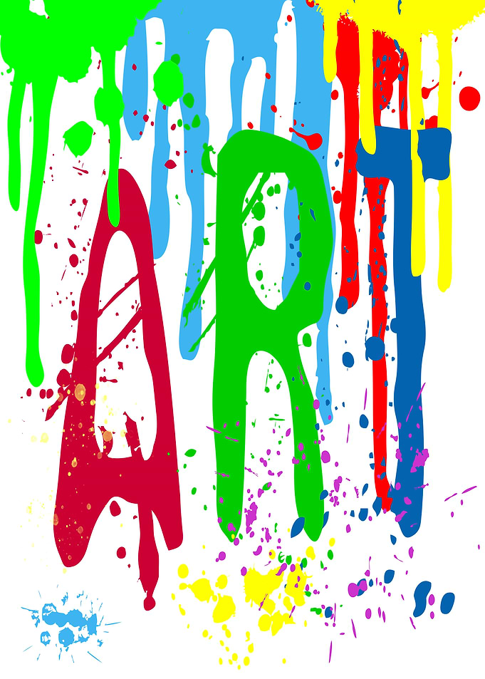 Art In Color On White