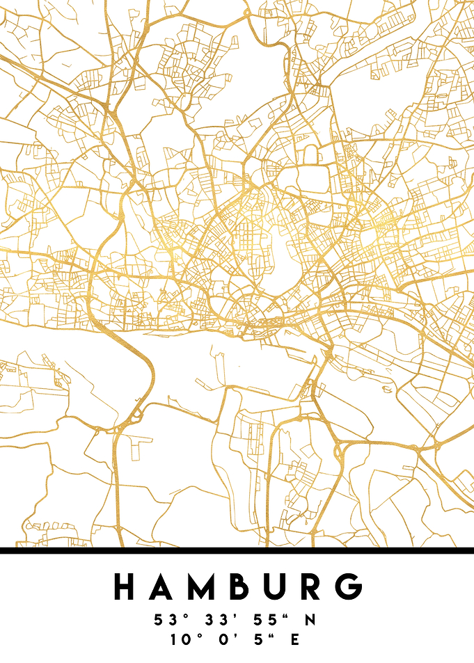 Hamburg Map Germany