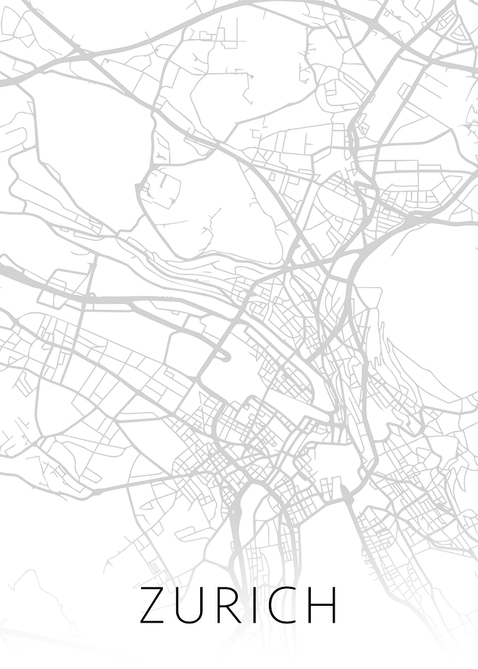 Zurich Switzerland City BW