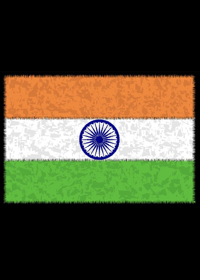Flag of India Grunge