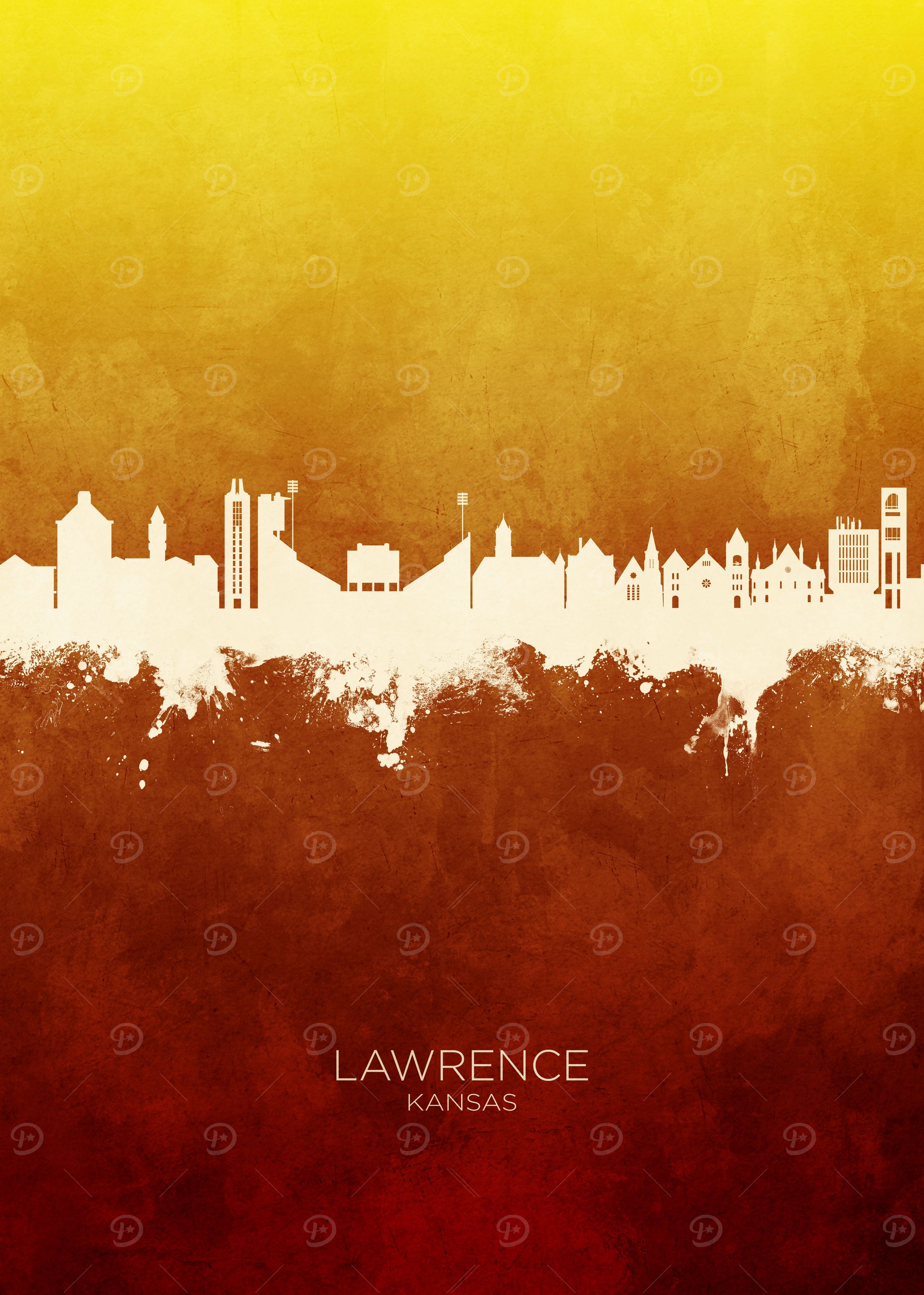 Lawrence Skyline Kansas
