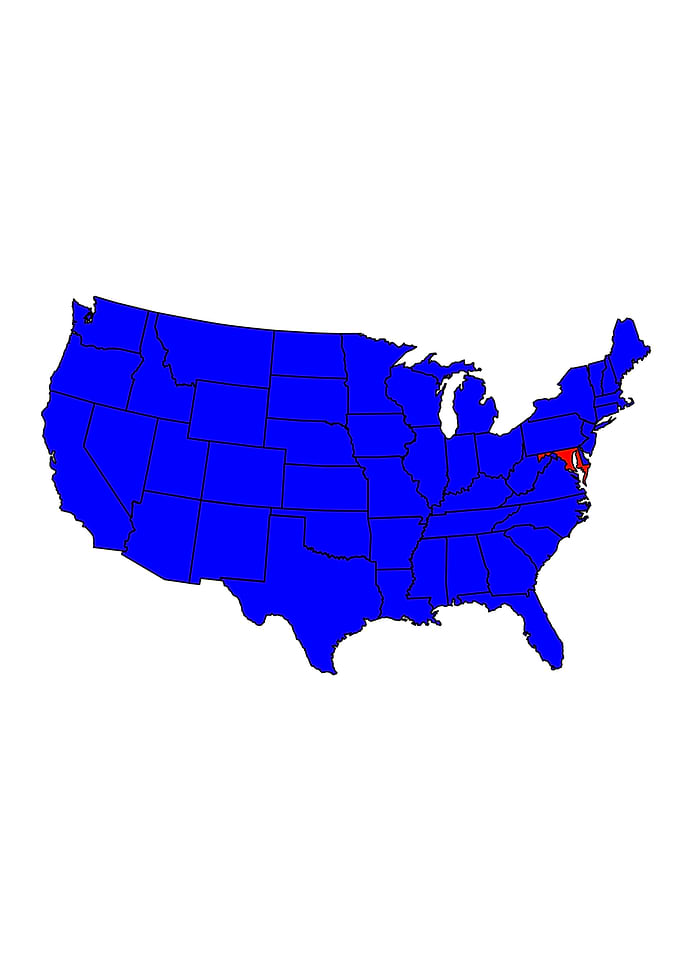 State of Maryland Location