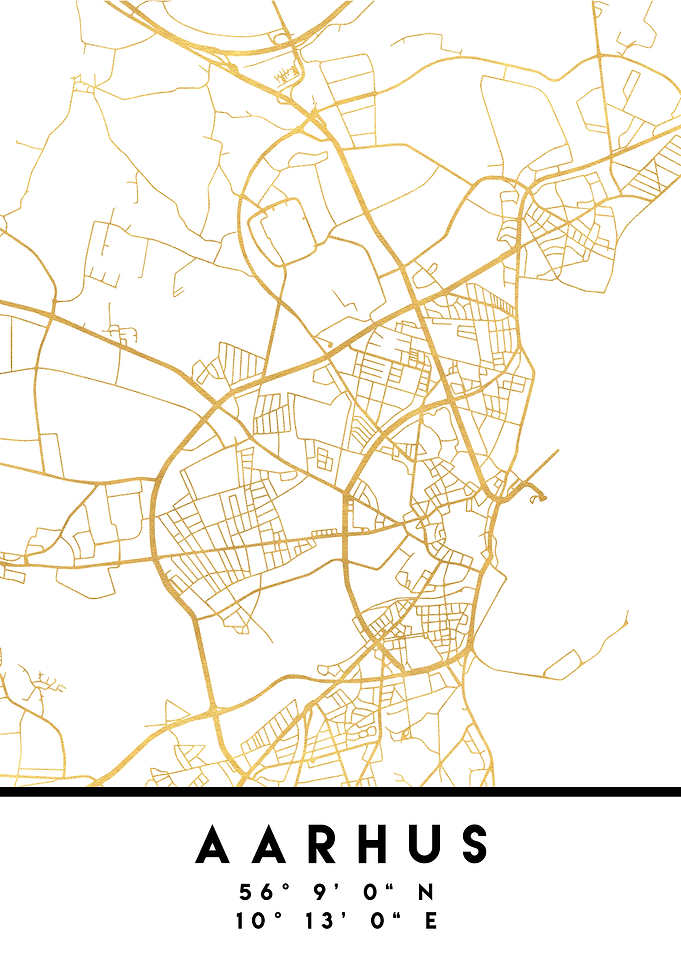 Aarhus Map Denmark