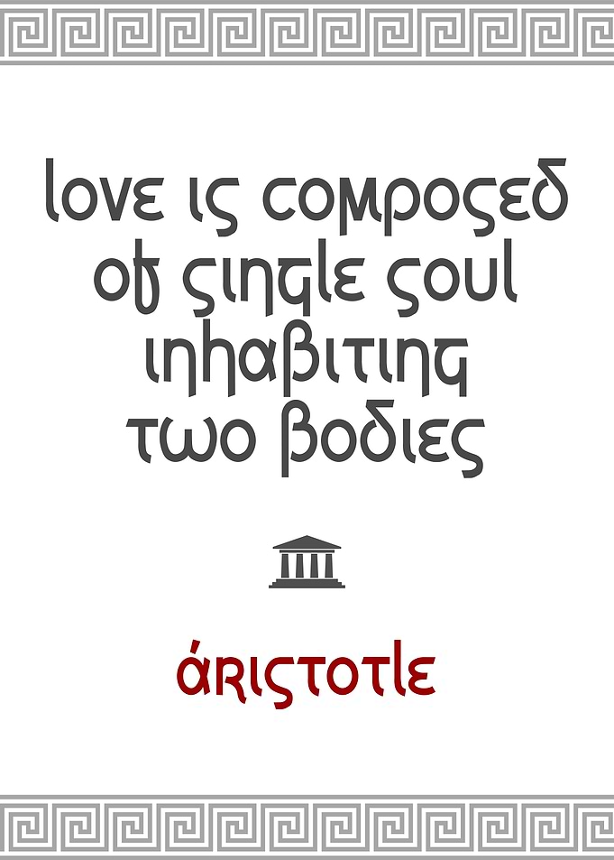 Aristotle Quote Love Soul