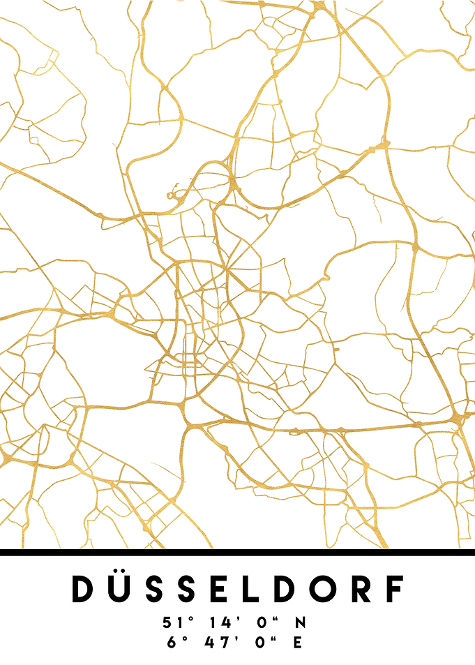 Dusseldorf Map Germany