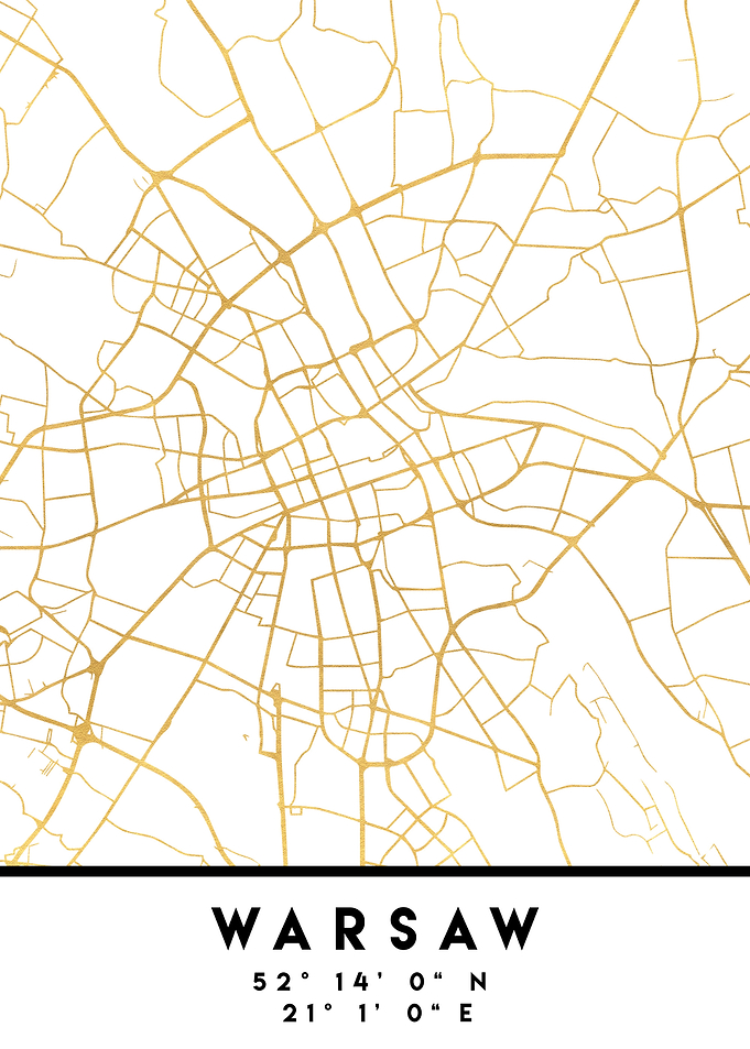 Warsaw Map Poland