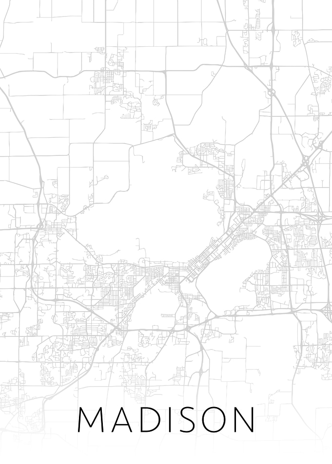 Madison Wisconsin City Map