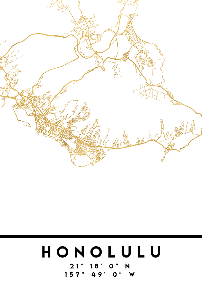 Honolulu Map Hawaii