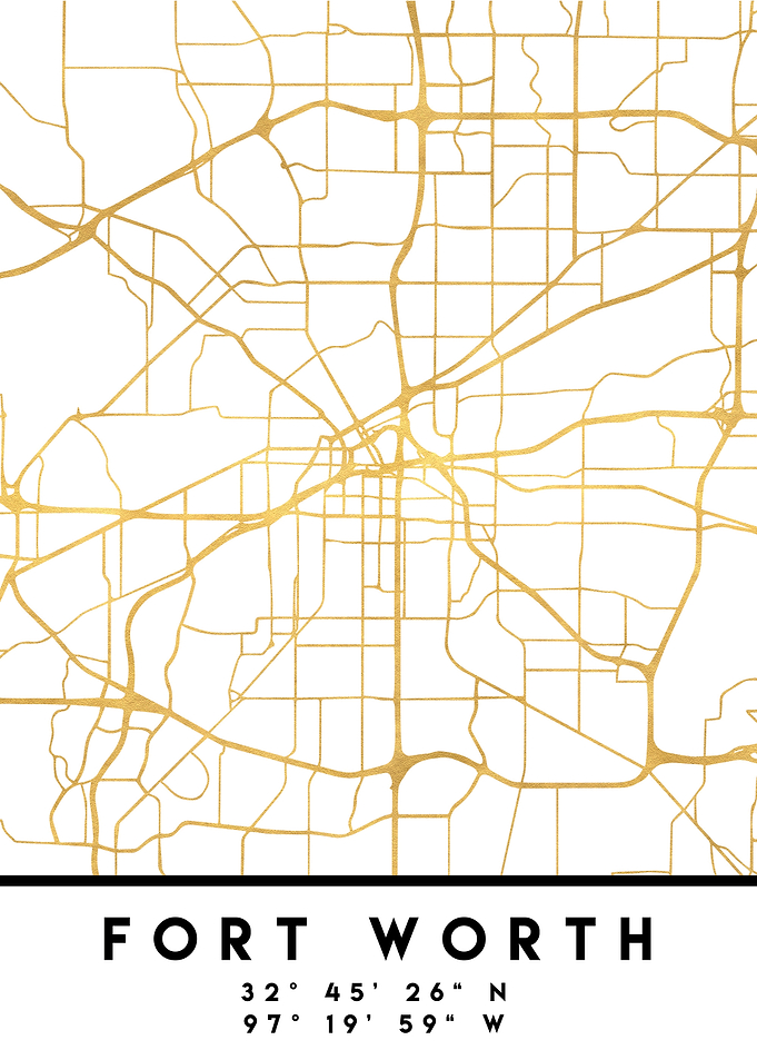 Fort Worth Map Texas