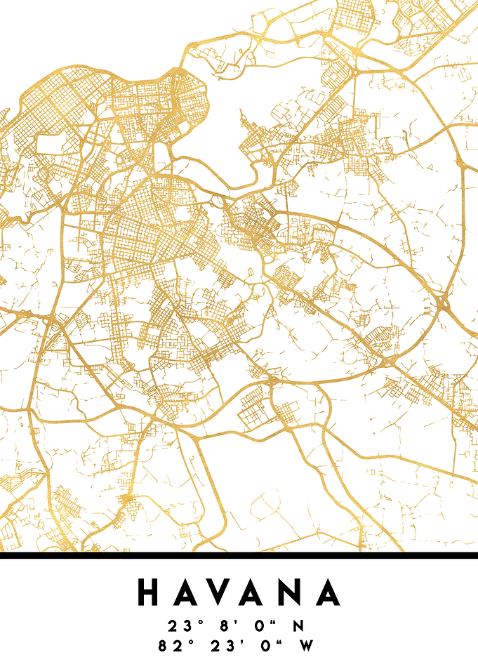 Havana Map Cuba