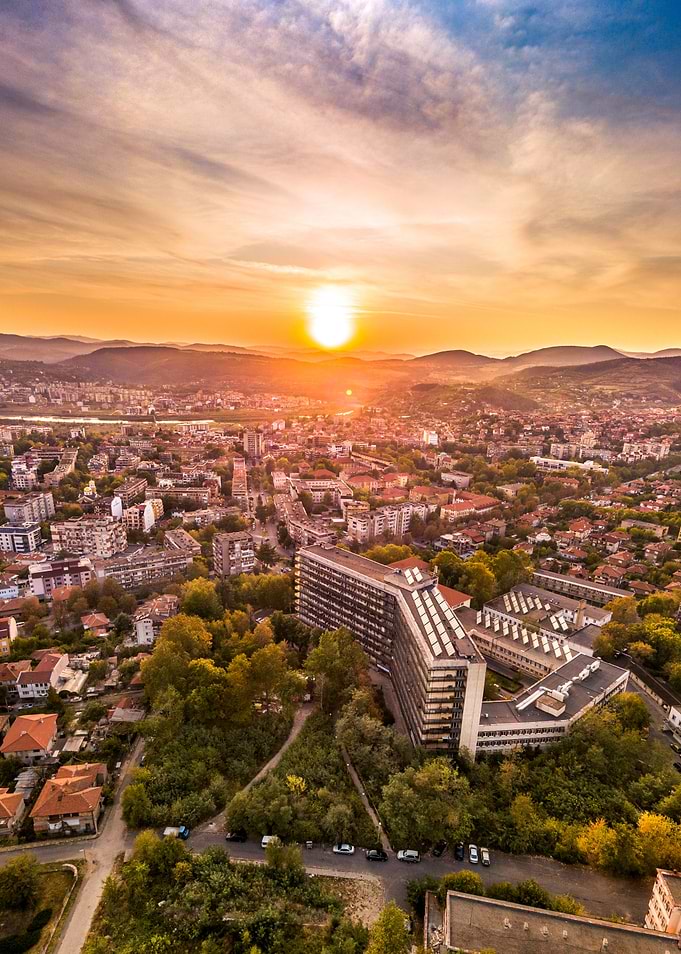 Sunset over Kardjali