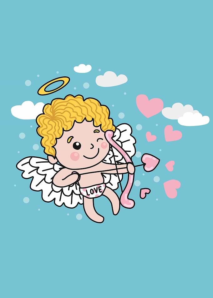 cupid with arrow cartoon