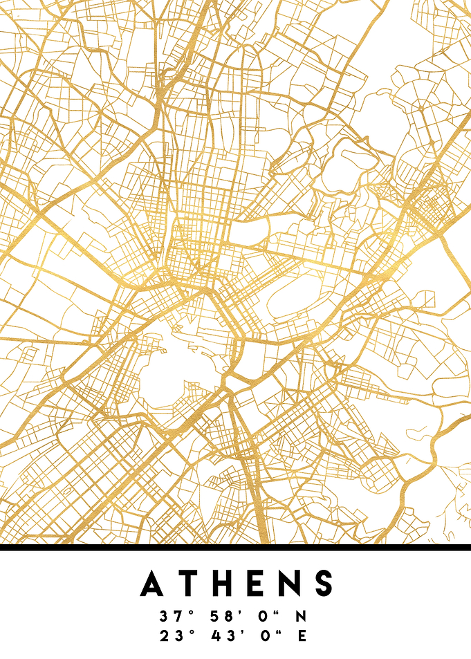 Athens Map Greece