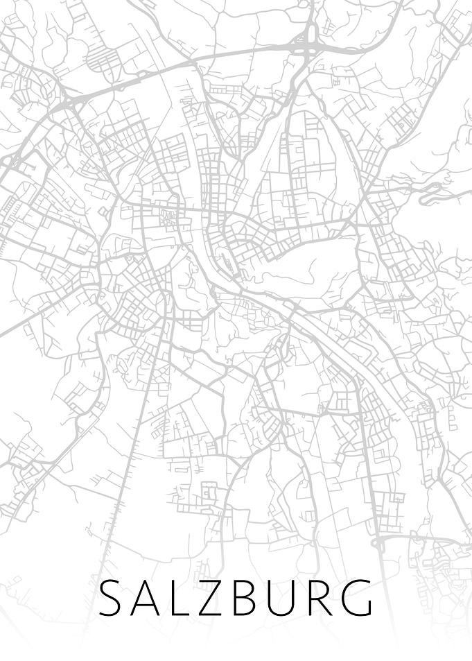 Salzburg Austria City Map