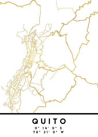 Quito Map Ecuador