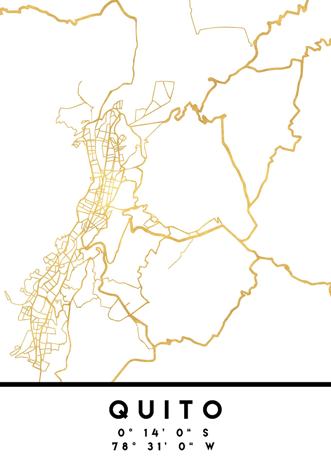 Quito Map Ecuador