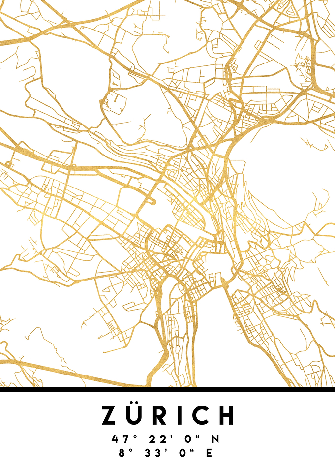 Zurich Map Switzerland