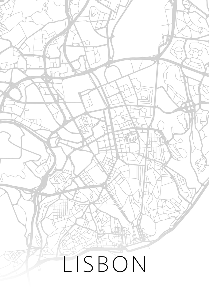 Lisbon Portugal City Map