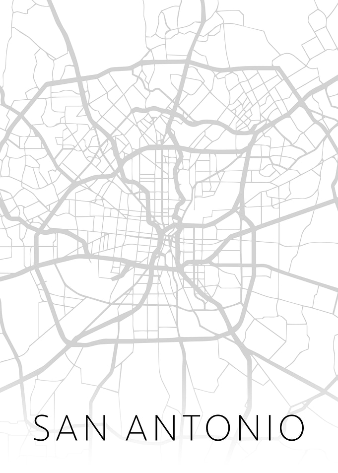 San Antonio Texas City Map