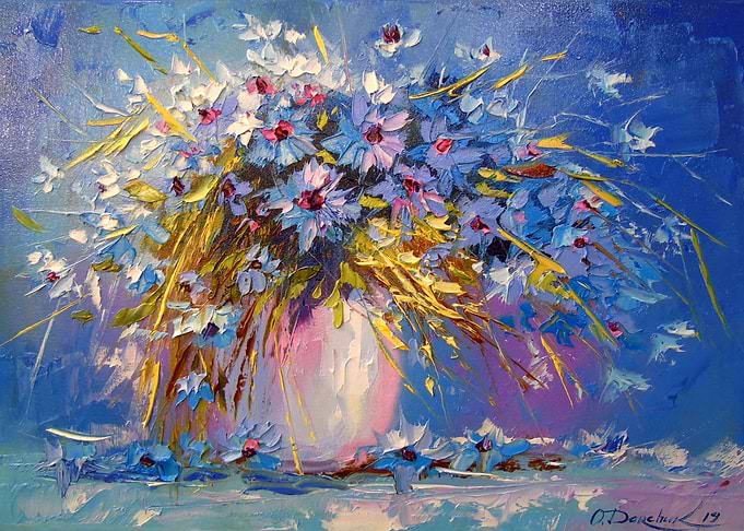 Bouquet of cornflowers