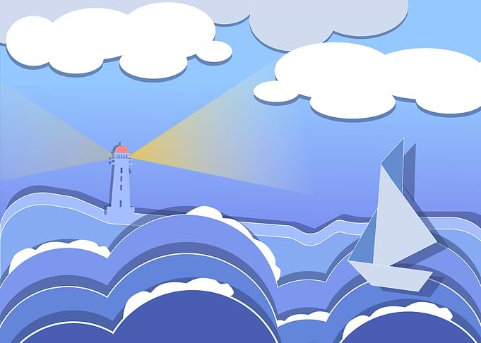 Paper sea