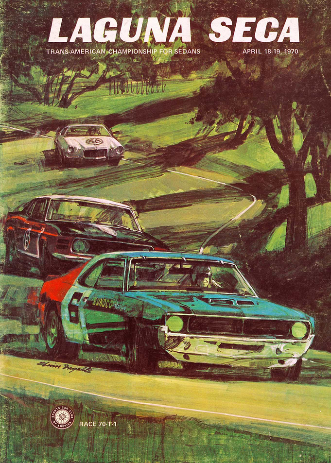 Laguna Seca Trans American Sedans Championship April 1970