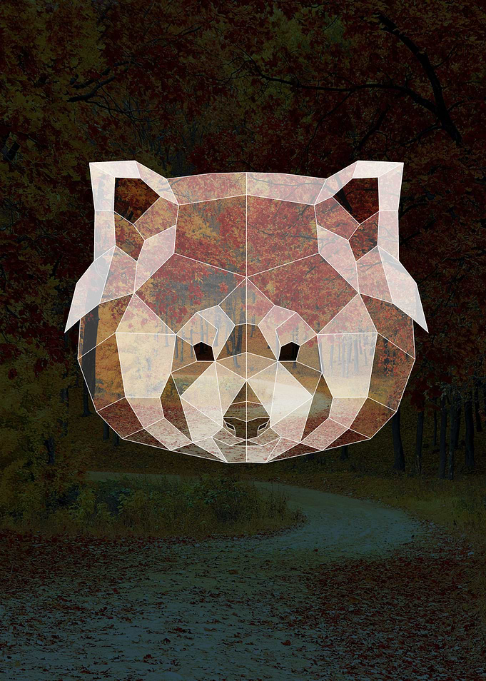 Geometric Red Panda