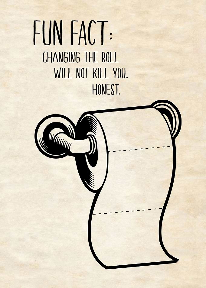 Fun Fact Funny Toilet Roll