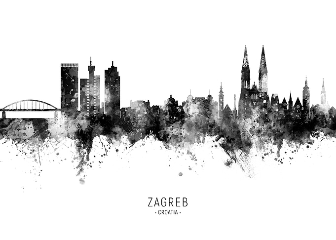 Zagreb Skyline Croatia