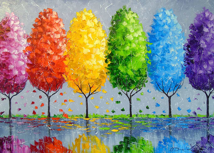 Each tree is individually