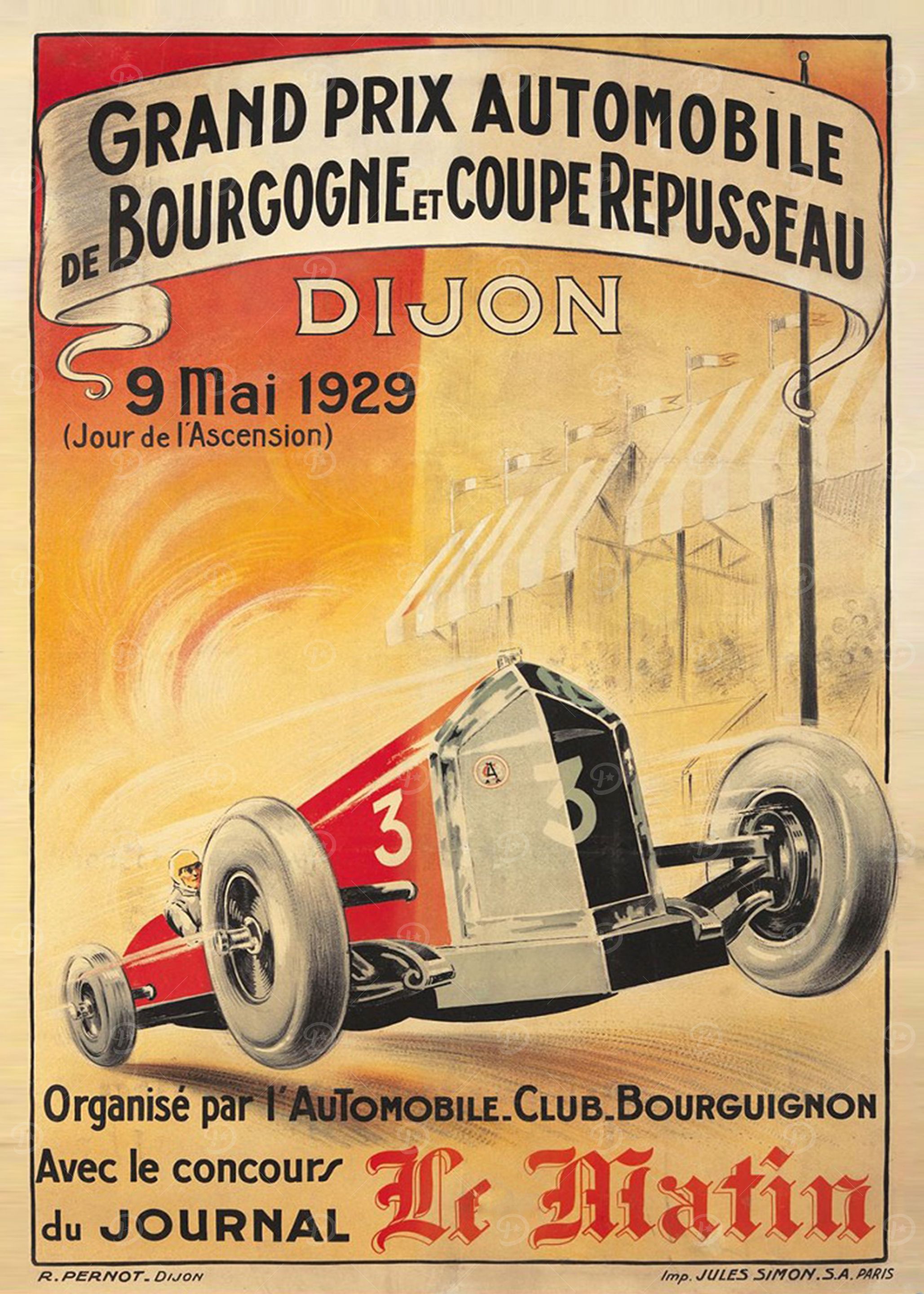 Grand Prix Bourgogne Dijon 9 Mai 1929