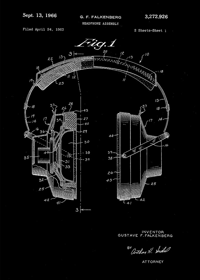 Headphone Falkenbergpatent