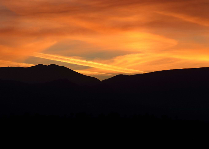 Sunset in the hills