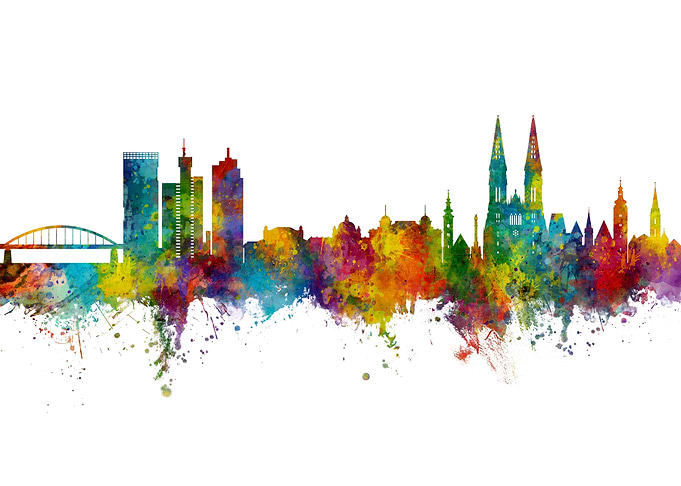 Zagreb Skyline Croatia