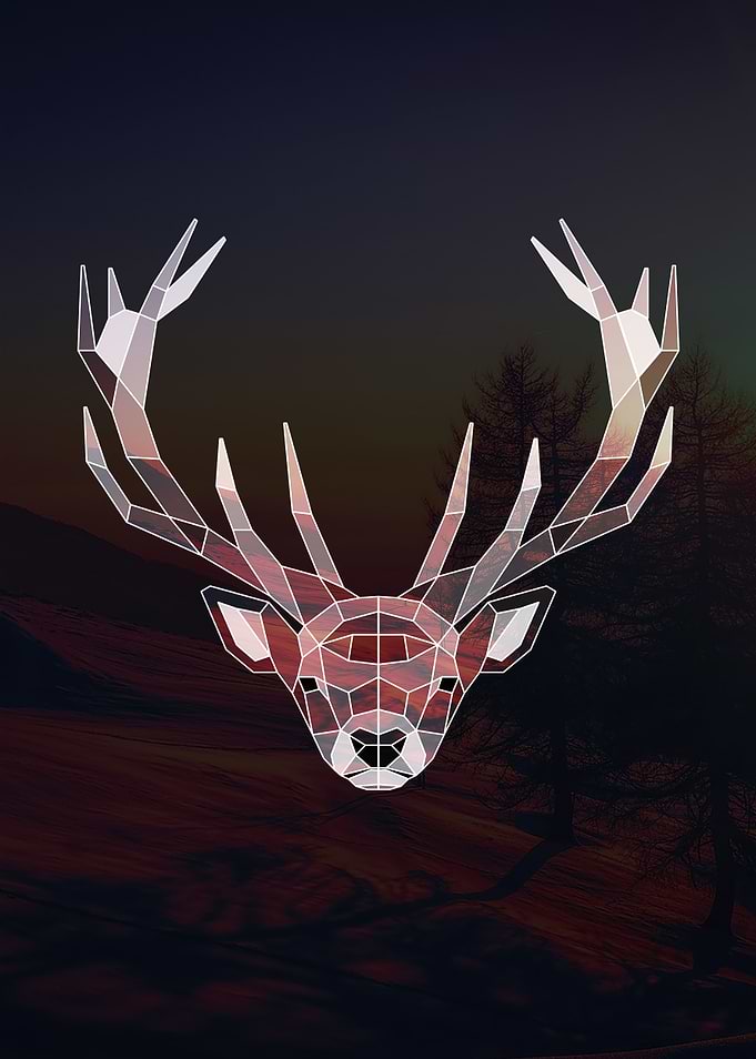 Geometric Deer